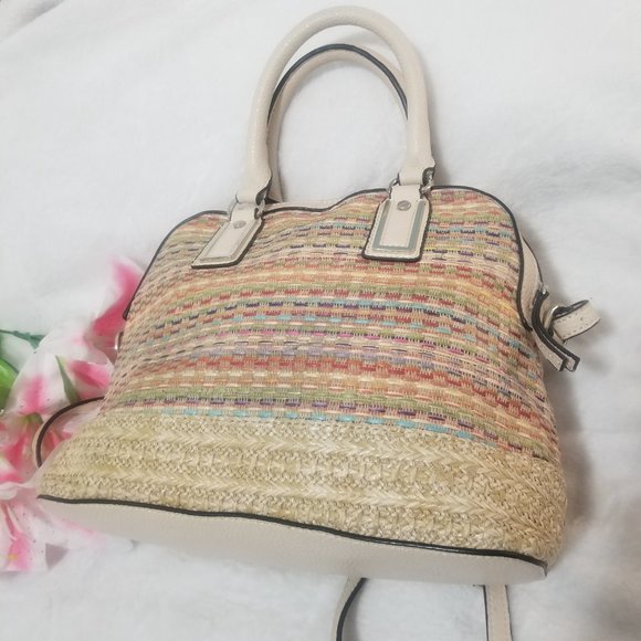 Dana Buchman Faux Leather Woven Tote NWOT - Picture 3 of 12